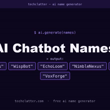 AI Chatbot Names: ChatterMinds, WispBot, EchoLoom and more name ideas