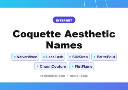 Coquette Aesthetic Names: VelvetVixen, LaceLush, SilkSiren and more name ideas