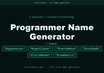 Programmer Name Generator: RogueVector, NightCipher, PhantomRoot and more name ideas