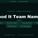 Good It Team Names: CodeCrafters, PixelPioneers, StackSavants and more name ideas