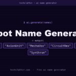 Robot Name Generator: Kappa-9, AxionUnit, MechaVox and more name ideas