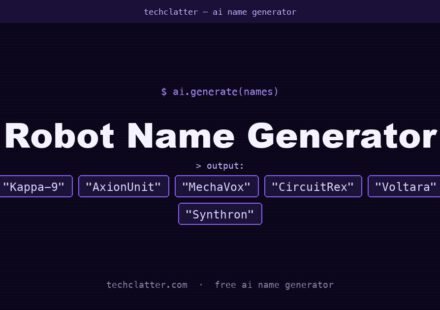 Robot Name Generator: Kappa-9, AxionUnit, MechaVox and more name ideas
